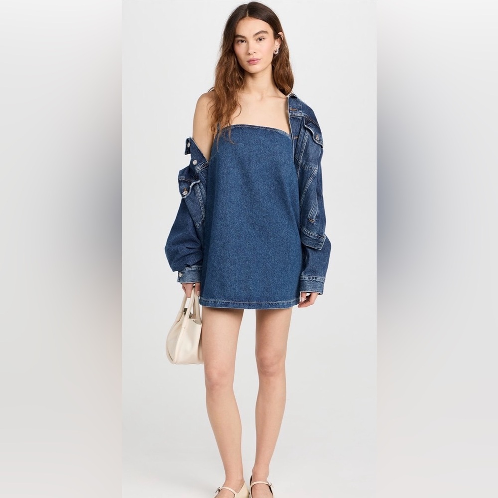 Reformation NEW Stella denim mini dress - size 10